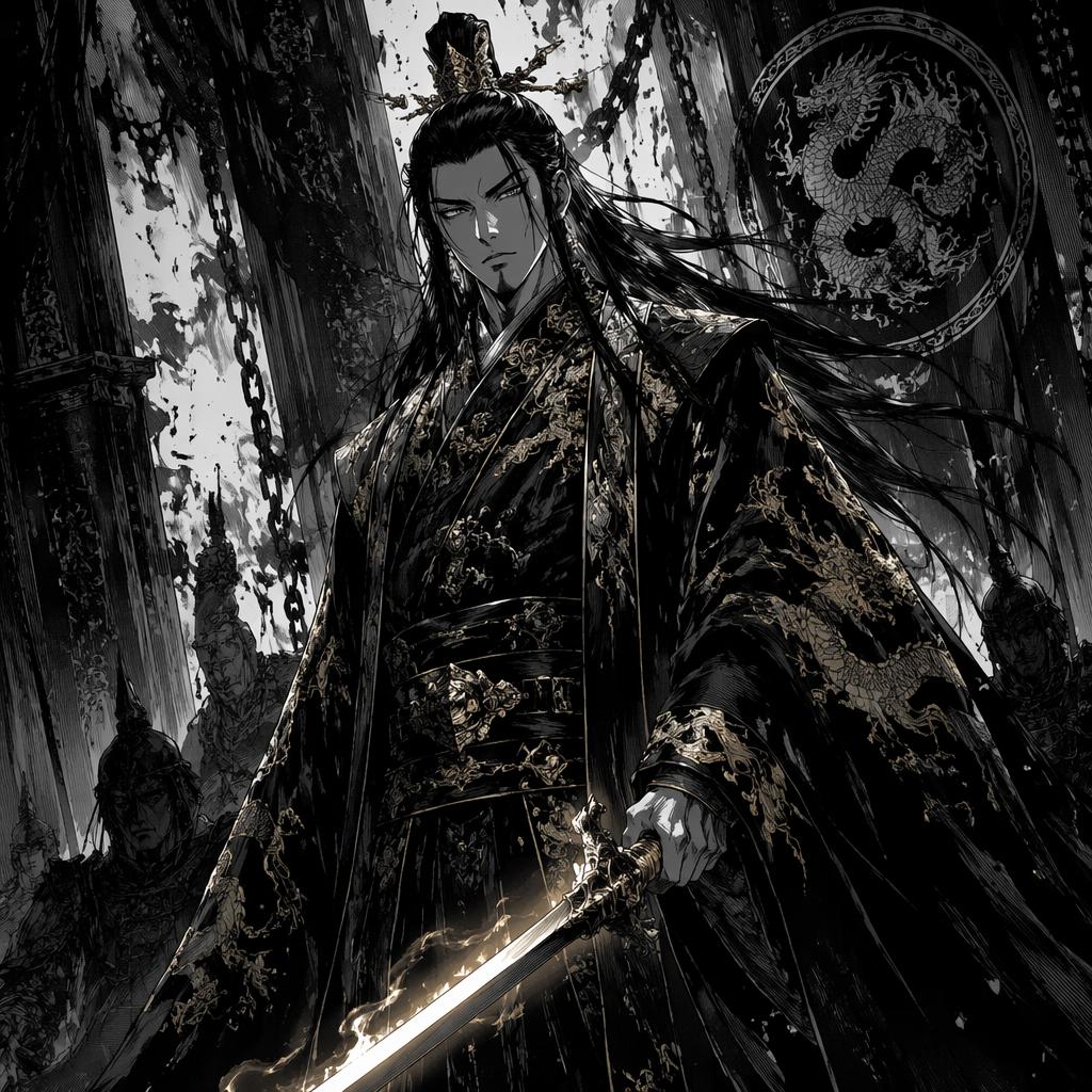 Founding Emperor Qin Ye — stylized