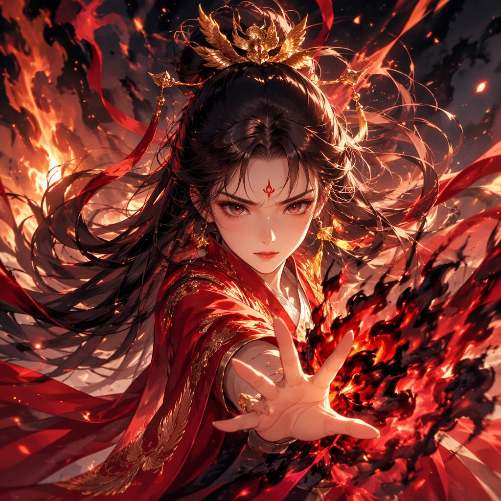 Huo Ling'er — action