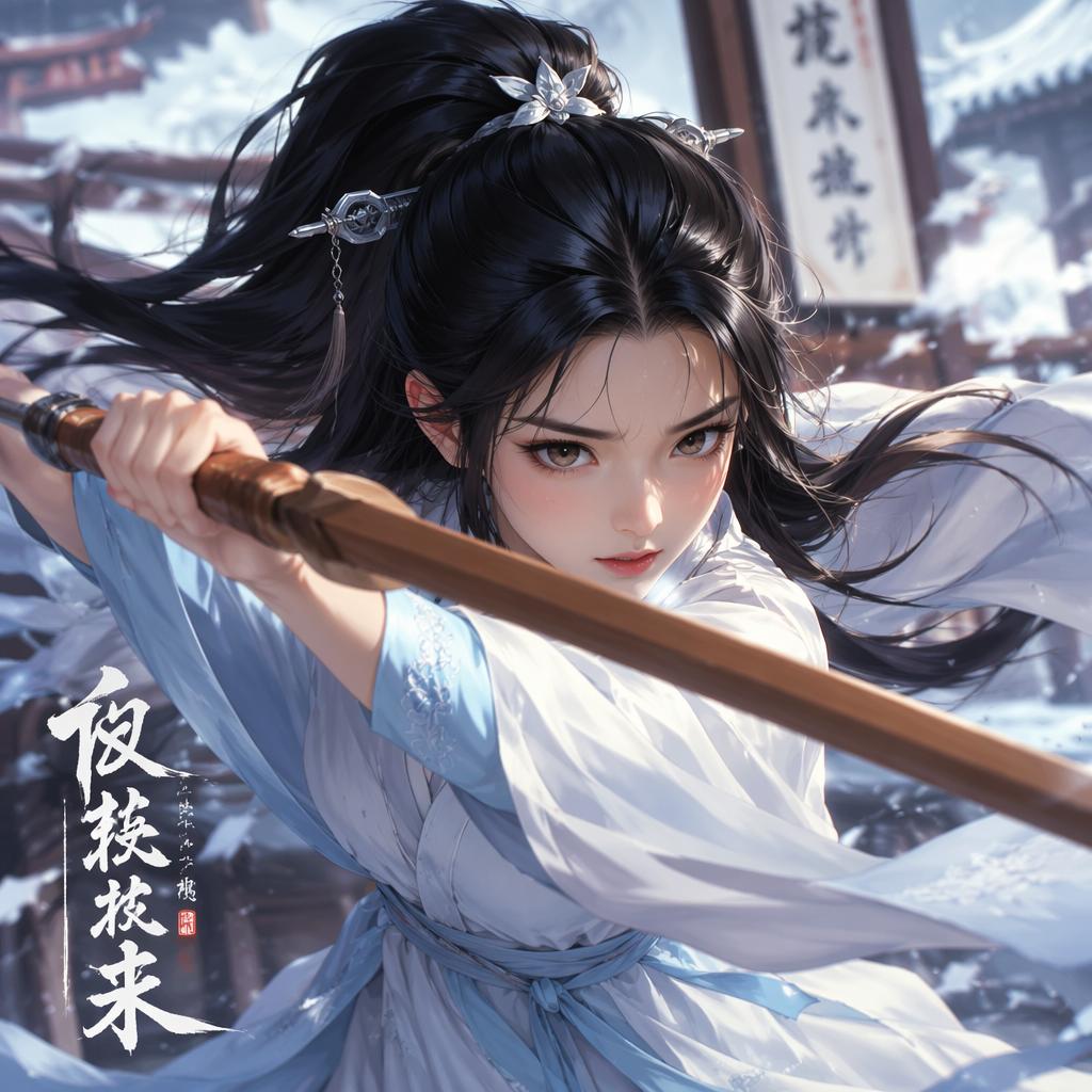 Jian Meng'er — action