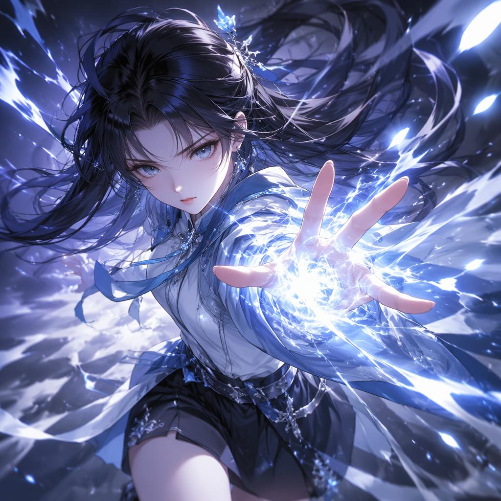 Jiang Qing'e — action